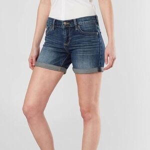 Lucky Brand Jeans Abbey Frayed Cuffed Denim Shorts SZ 10/30